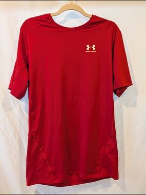 Under Armour Men's Red compression Performance T-Shirt